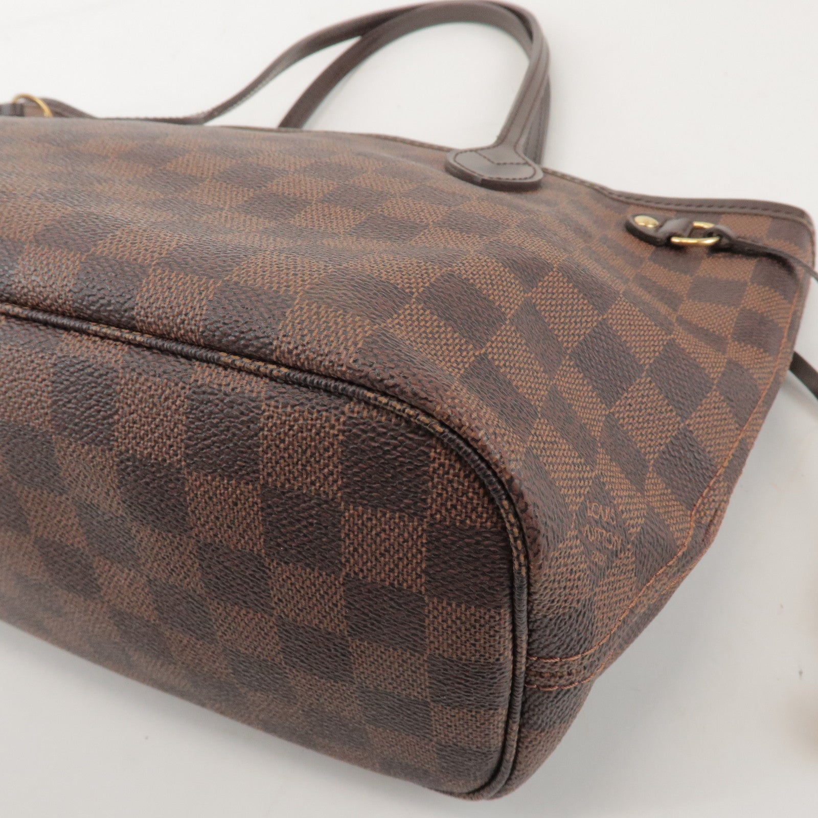 Louis Vuitton Damier Neverfull PM Canvas Tote Bag Brown N41359