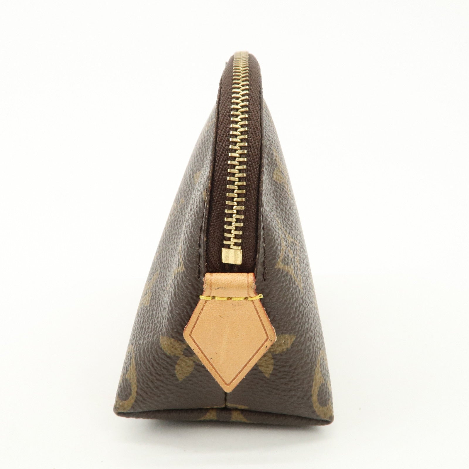 Louis Vuitton Monogram Pochette Cosmetic Pouch Brown M47515