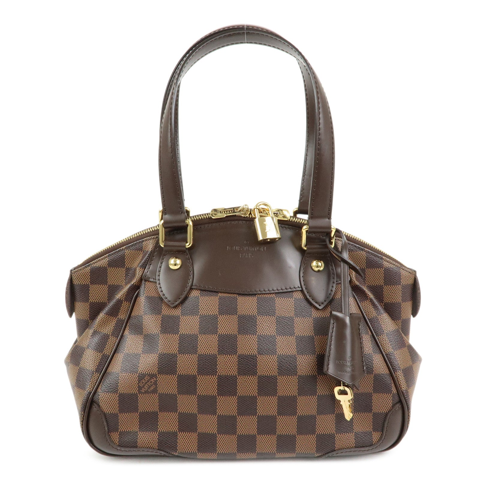 Louis Vuitton Damier Verona PM Hand Bag Damier Ebene N41117