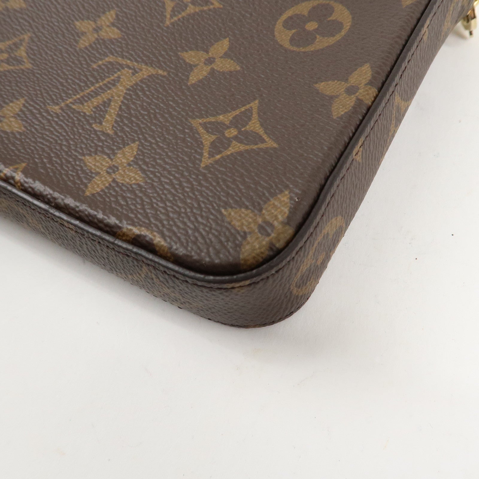 Louis Vuitton Monogram Pochette Félicie Shoulder Bag Brown M61276 Used