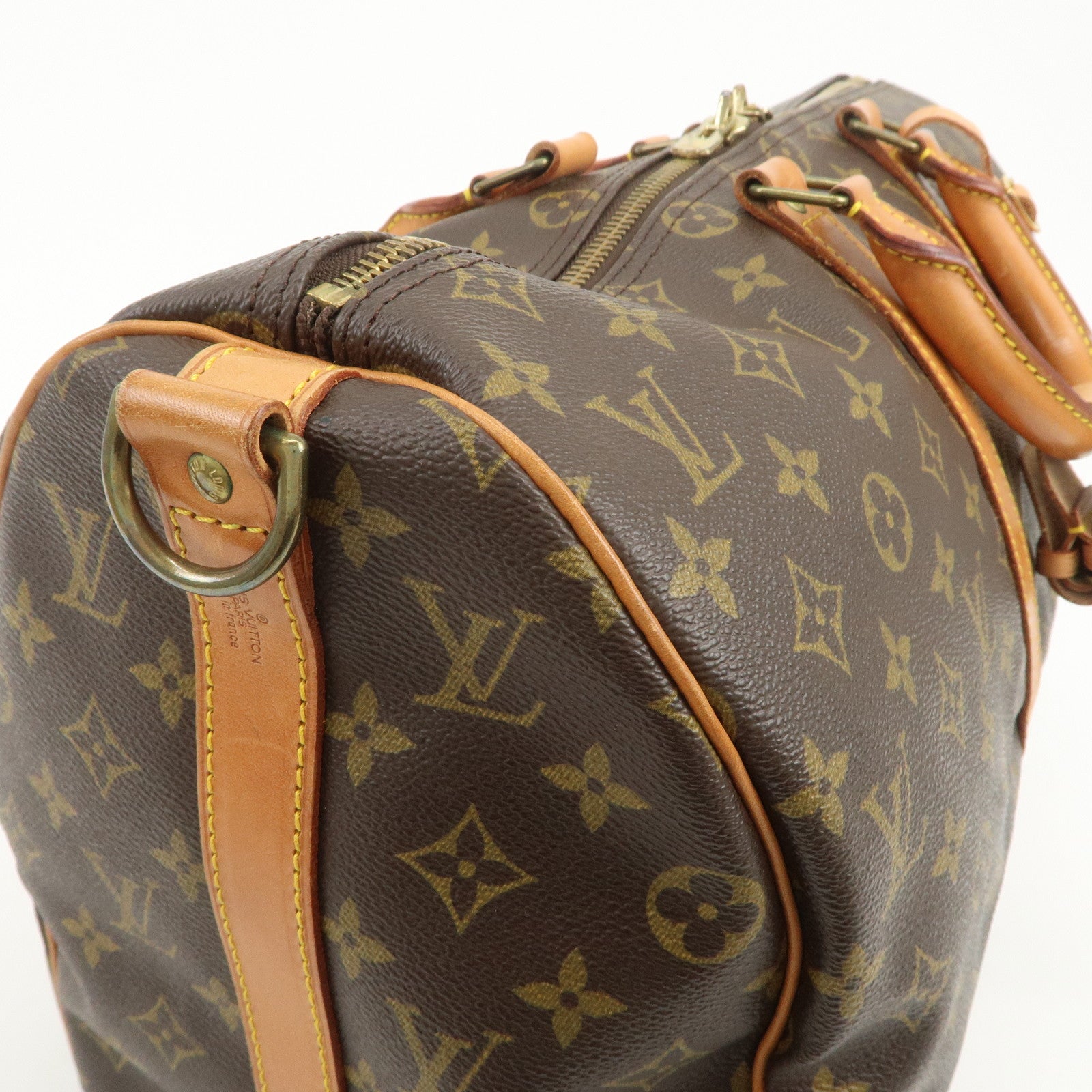Louis Vuitton Monogram Keep All Bandouliere 45 Boston Bag M41418