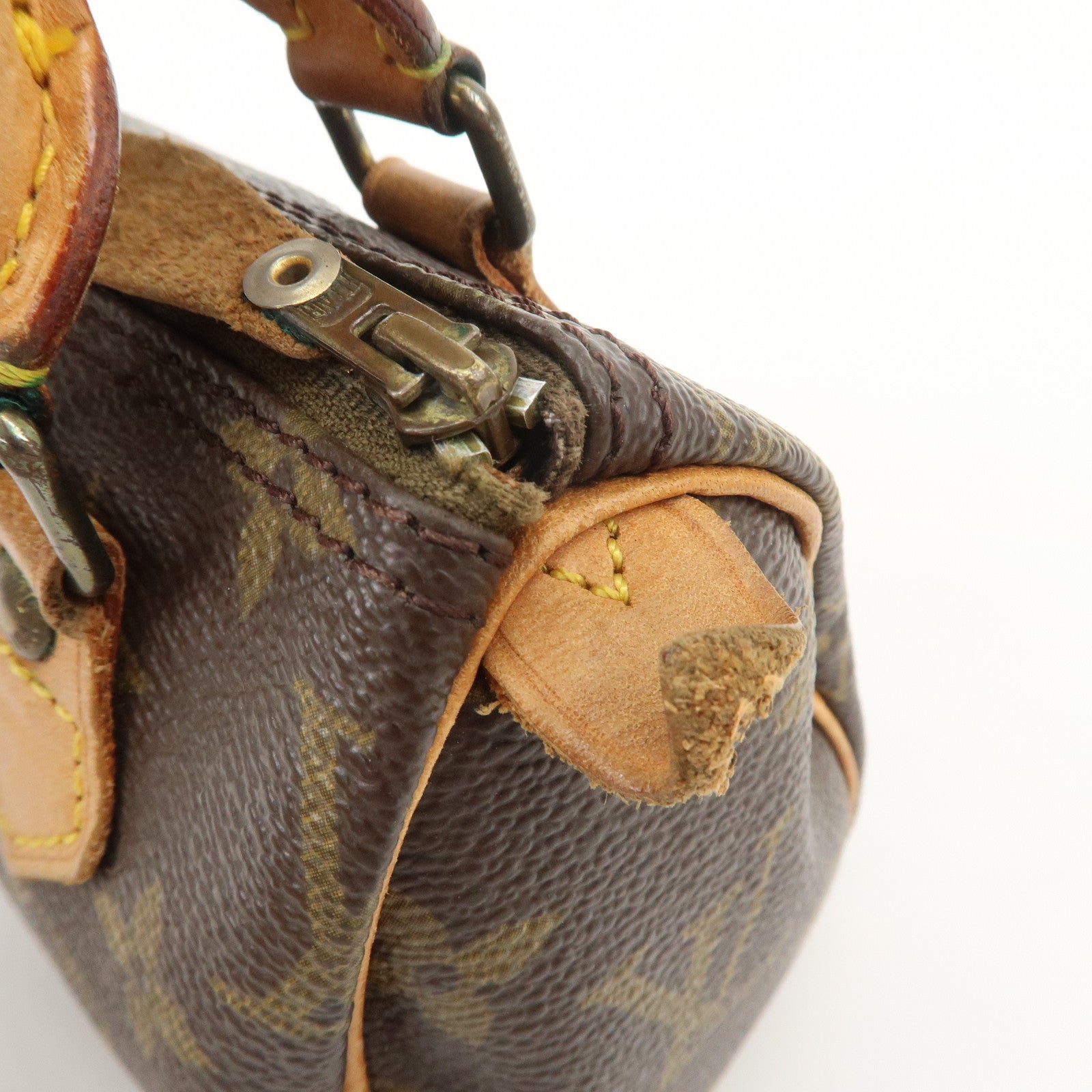 Louis Vuitton Monogram Mini Speedy Hand Shoulder Bag Brown M41534