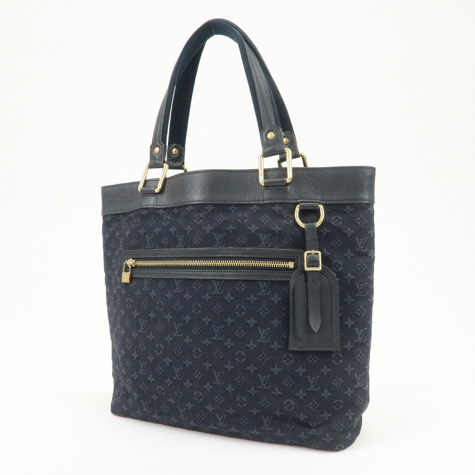 Louis Vuitton Monogram Mini Canvas Lucille GM Tote Bag Blue M92679