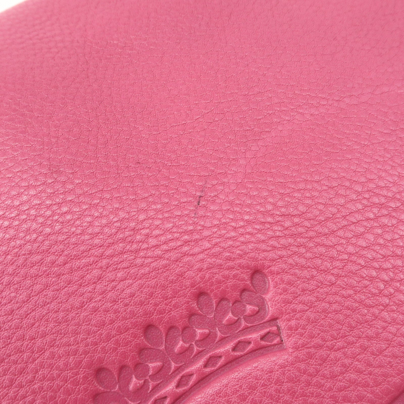 LOEWE Heritage Leather Shoulder Bag Crossbody Bag Pink