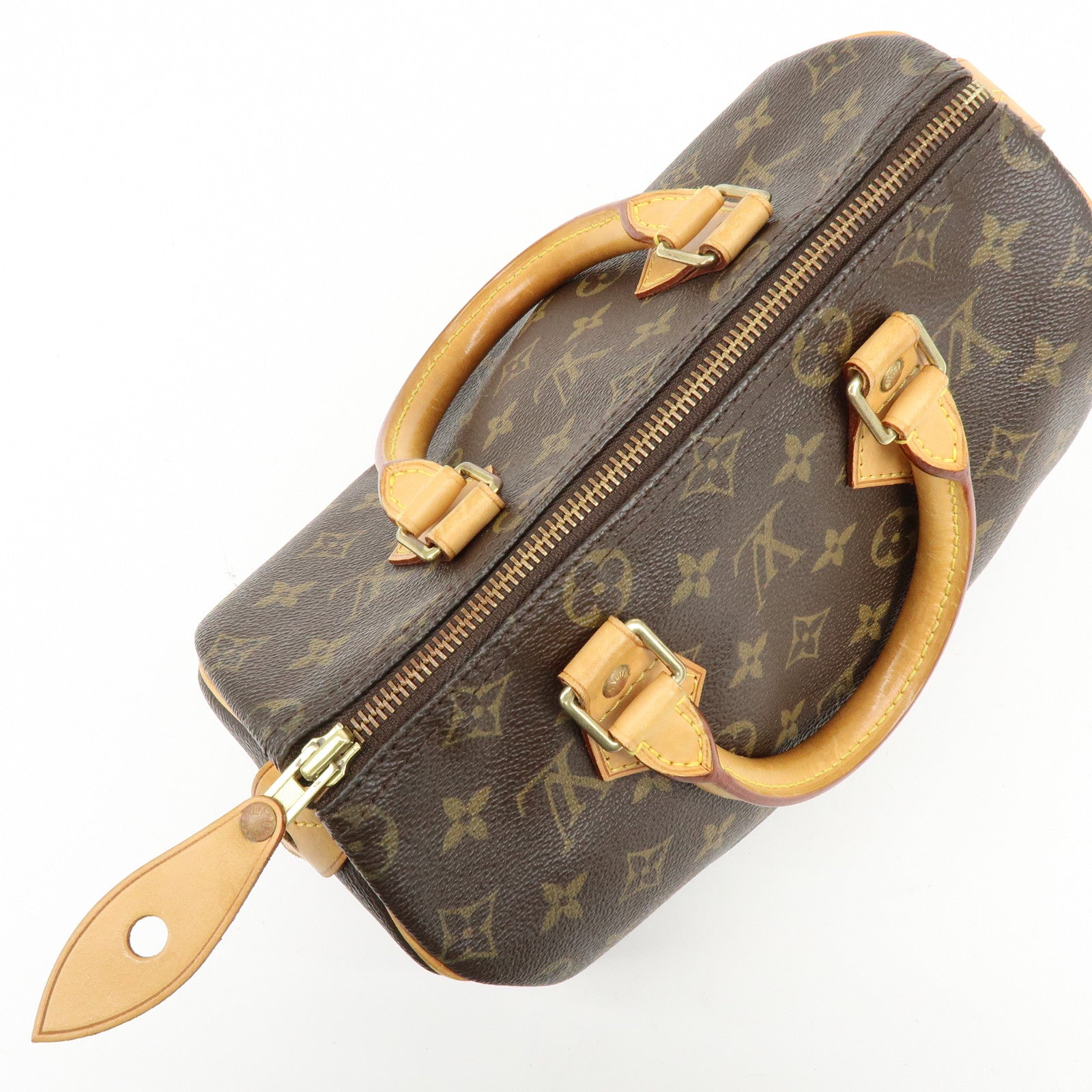 Louis Vuitton Monogram Speedy 25 Boston Bag Hand Bag Brown M41528