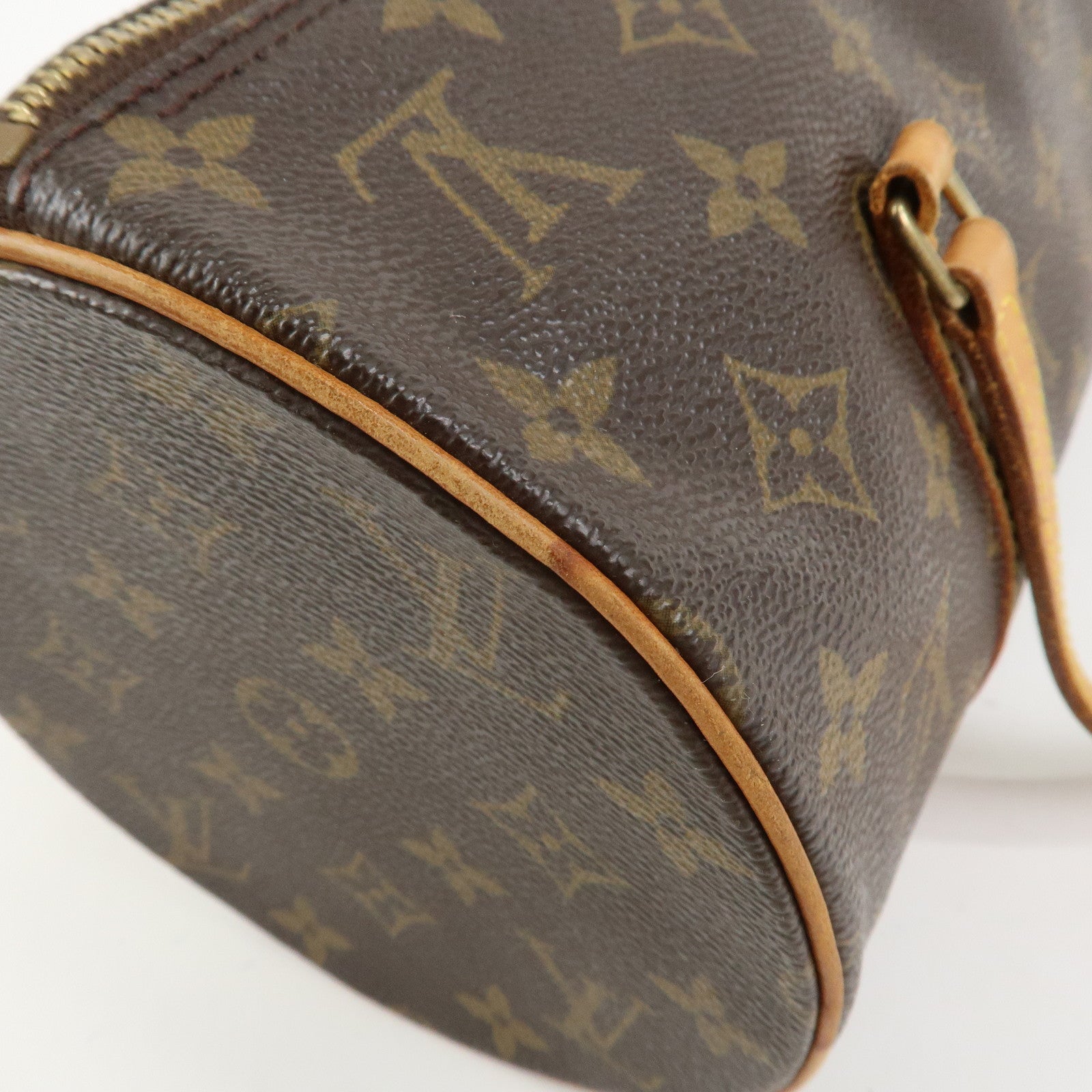 Louis Vuitton Monogram Papillon 30 Hand Bag Brown M51385