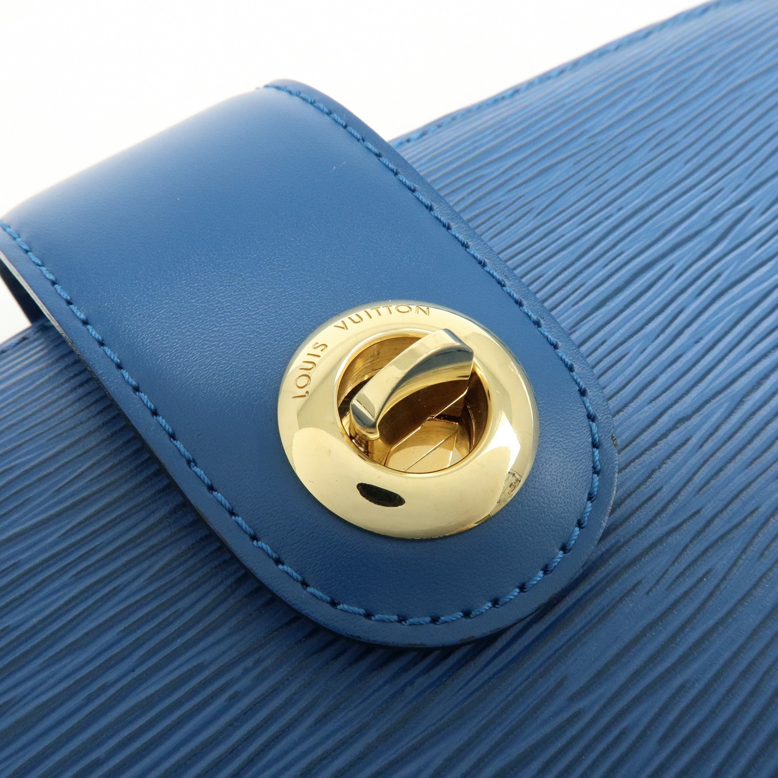 Louis Vuitton Epi Capucines Leather Shoulder Bag Toledo Blue M52345