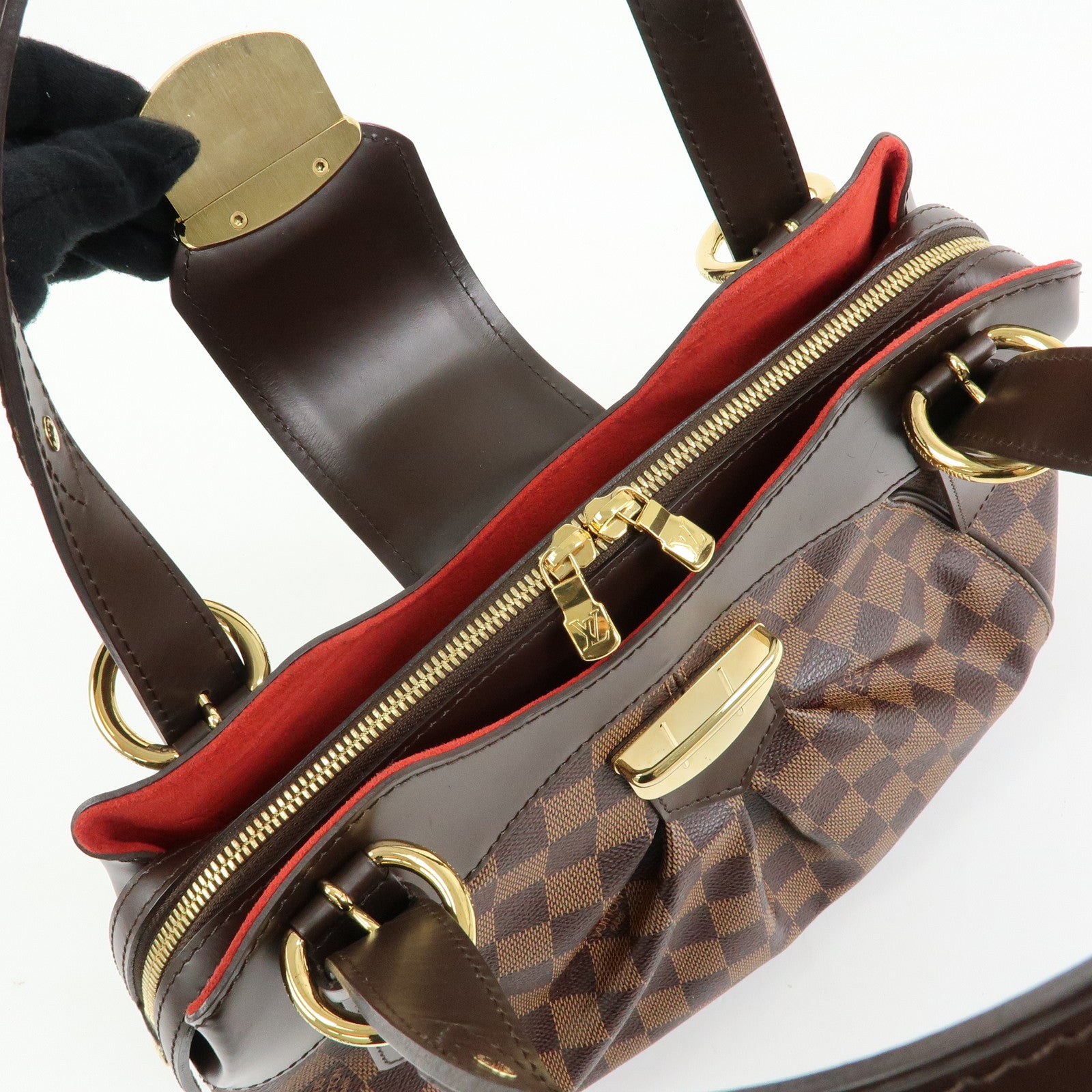Louis Vuitton Damier Sistina PM Hand Bag Damier Ebene N41542