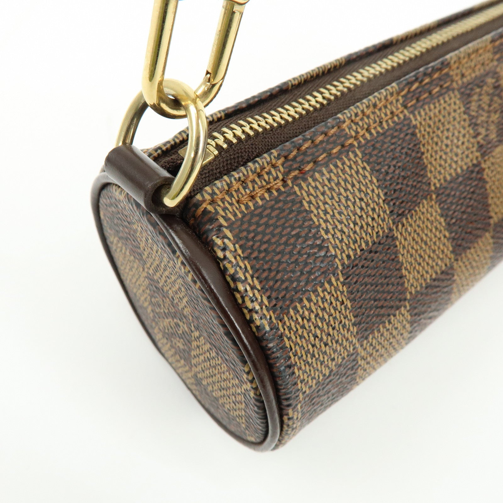 Louis Vuitton Damier Ebene Mini Pouch for Papillon Bag Brown