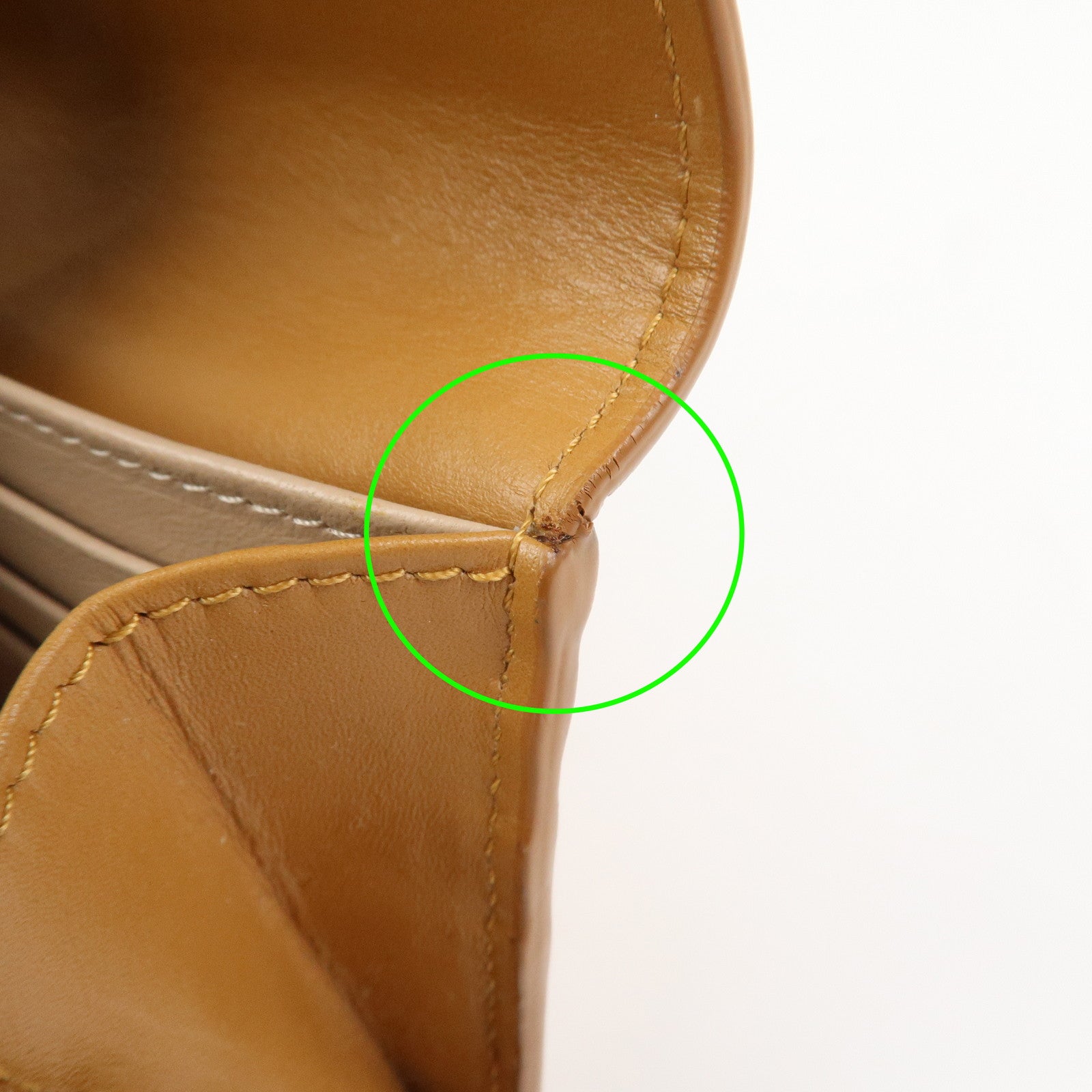 Chloe Leather Bi-hold Long Wallet Brown