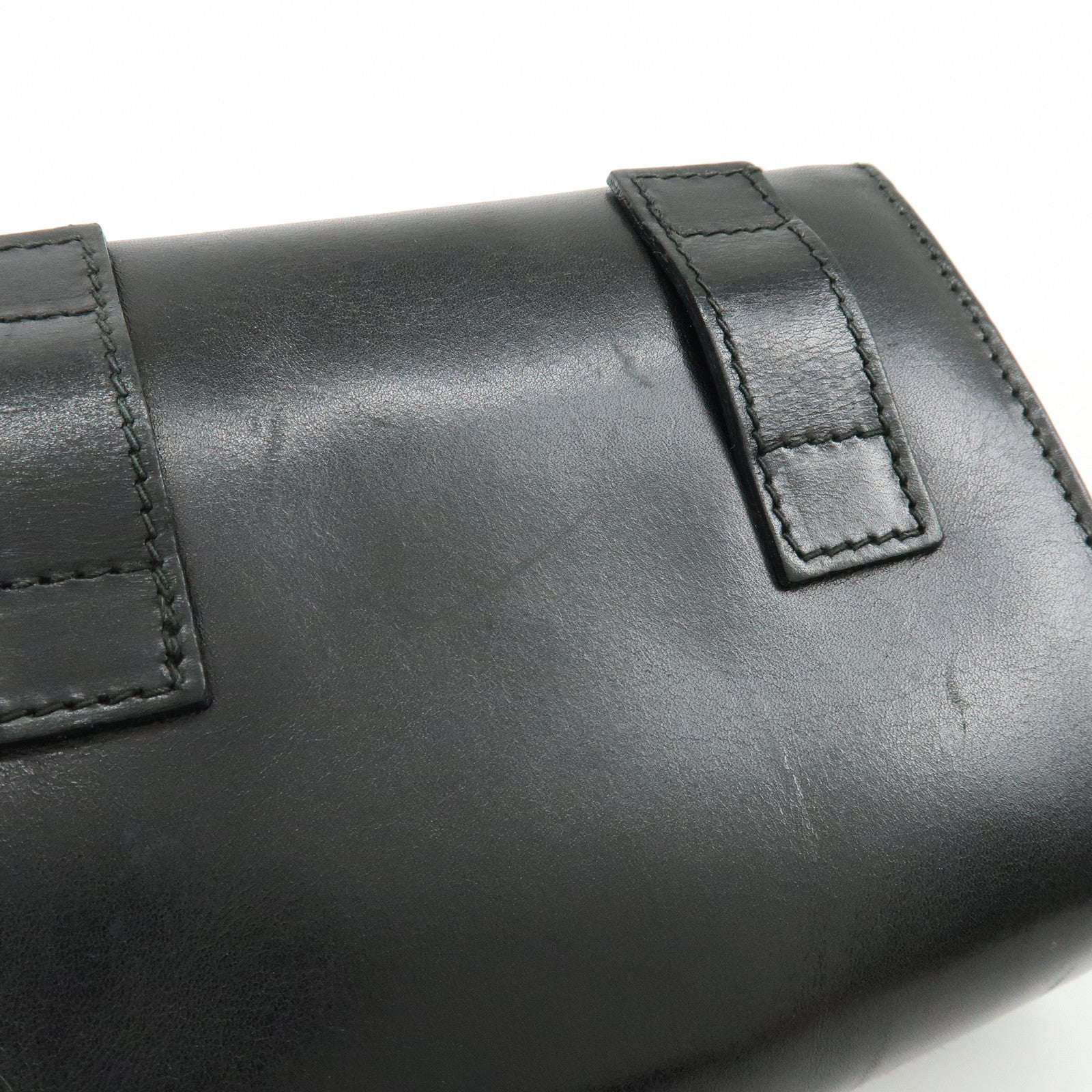 Ferragamo Vara Ribbon Leather 3 Way Bag Shoulder Clutch Bag Black