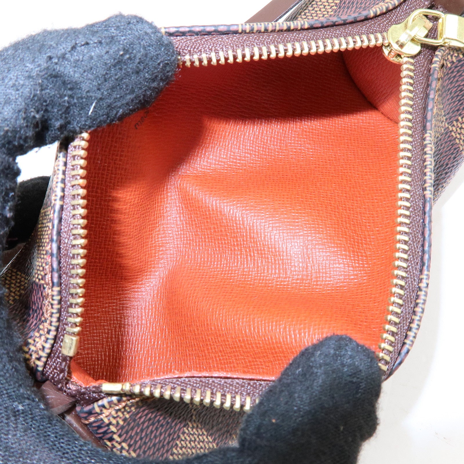 Louis Vuitton Damier Ebene Mini Pouch for Papillon Bag Brown