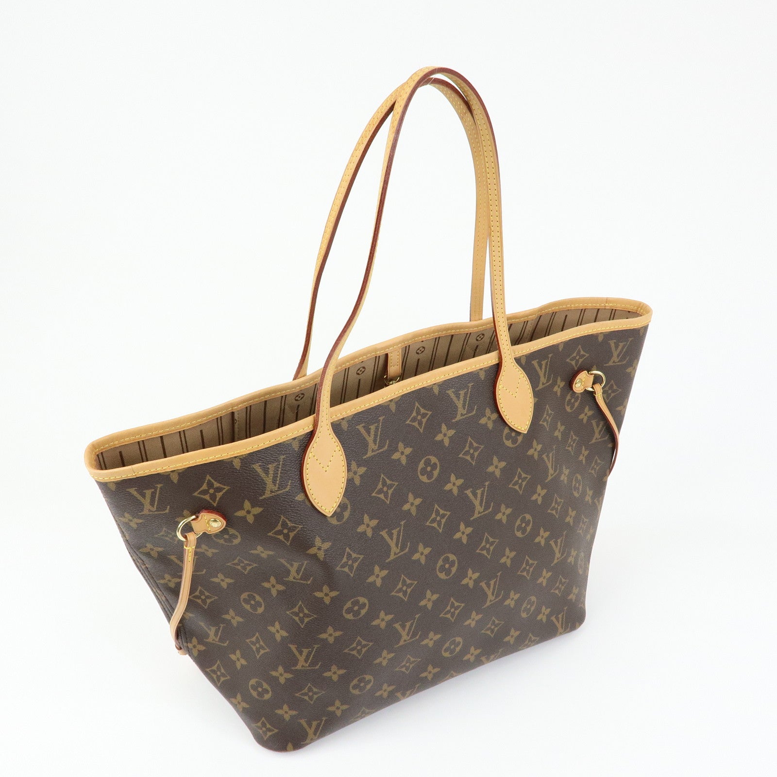 Louis Vuitton Monogram Neverfull MM Tote Shoulder Bag Brown M40156