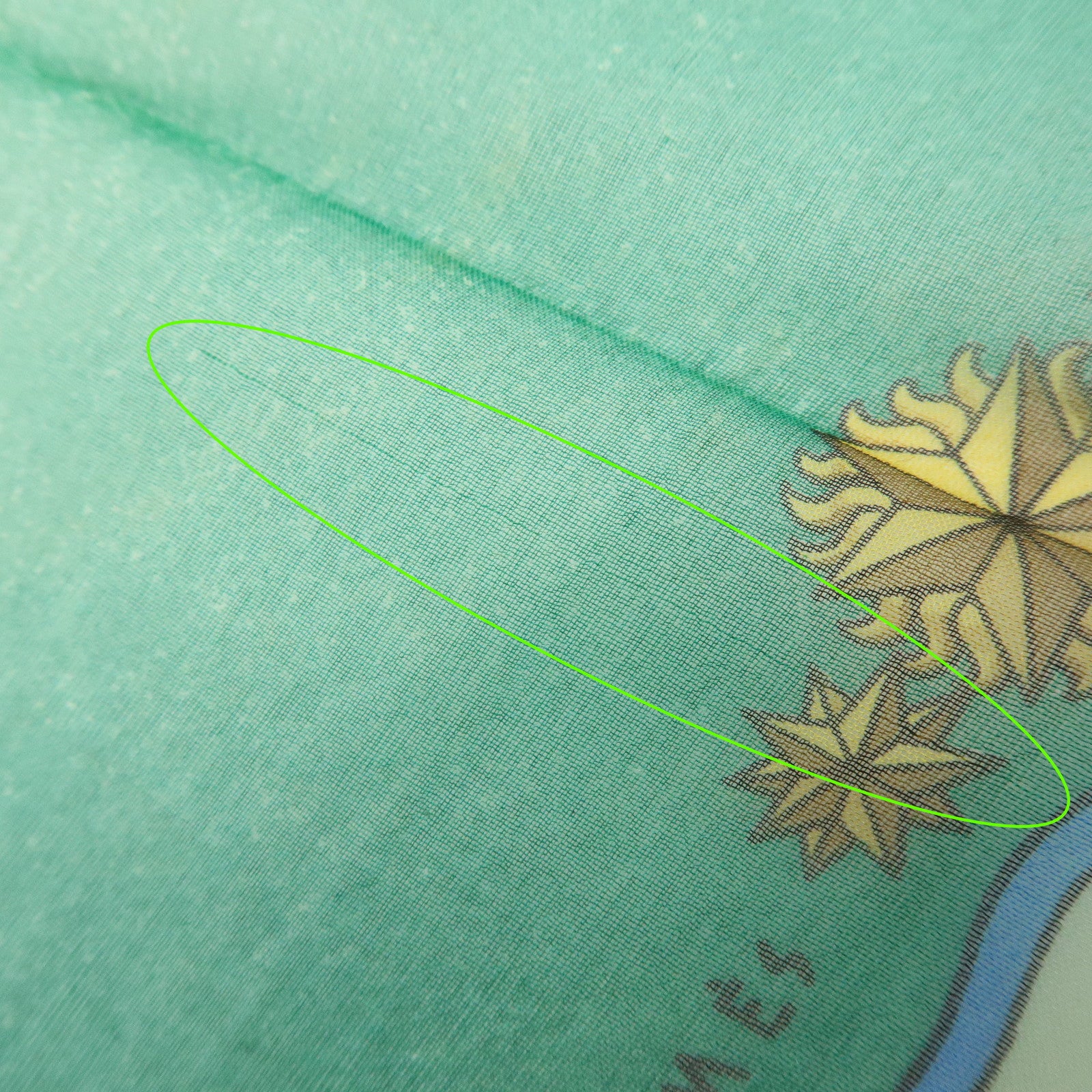 HERMES Carre 40 Silk Scarf COSMOS Horse-drawn Carriage Motif Green