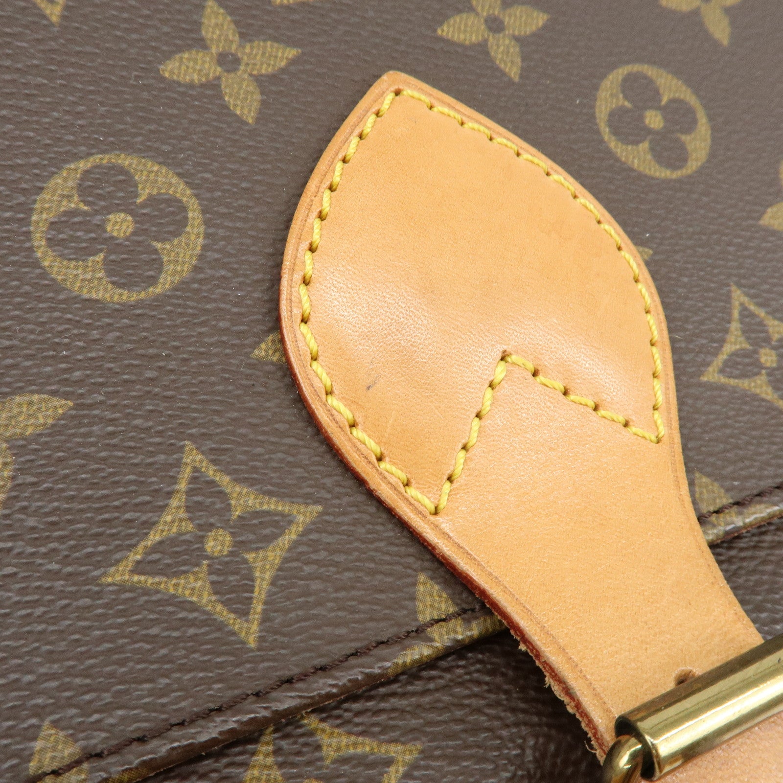 Louis Vuitton Monogram Cartouchiere GM Shoulder Bag Brown M51252