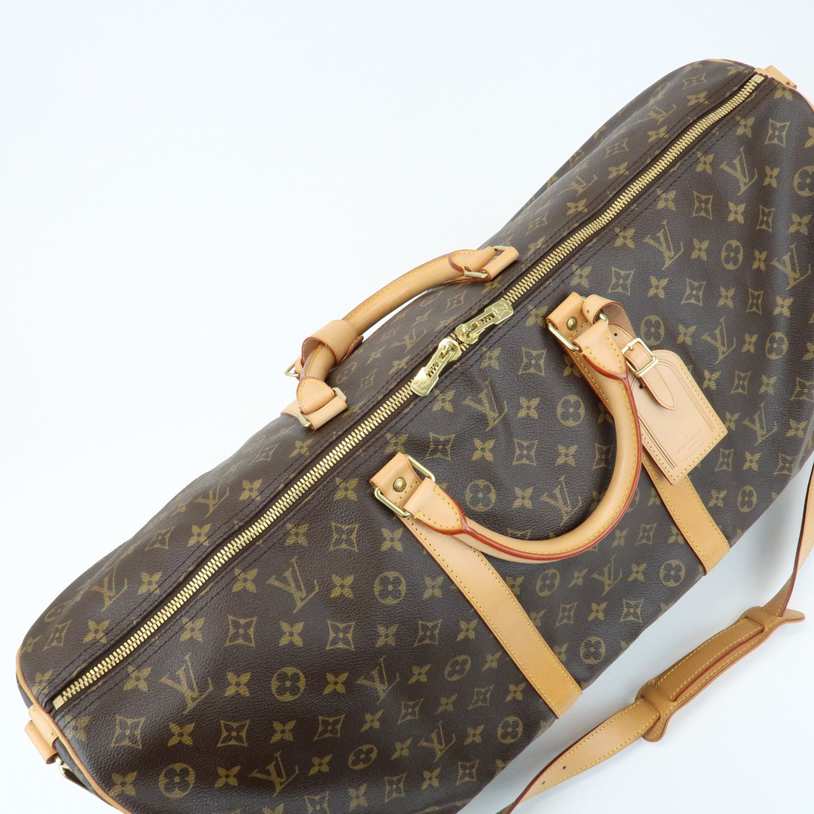 Louis Vuitton Monogram Keep All Bandouliere 60 Boston Bag M41412