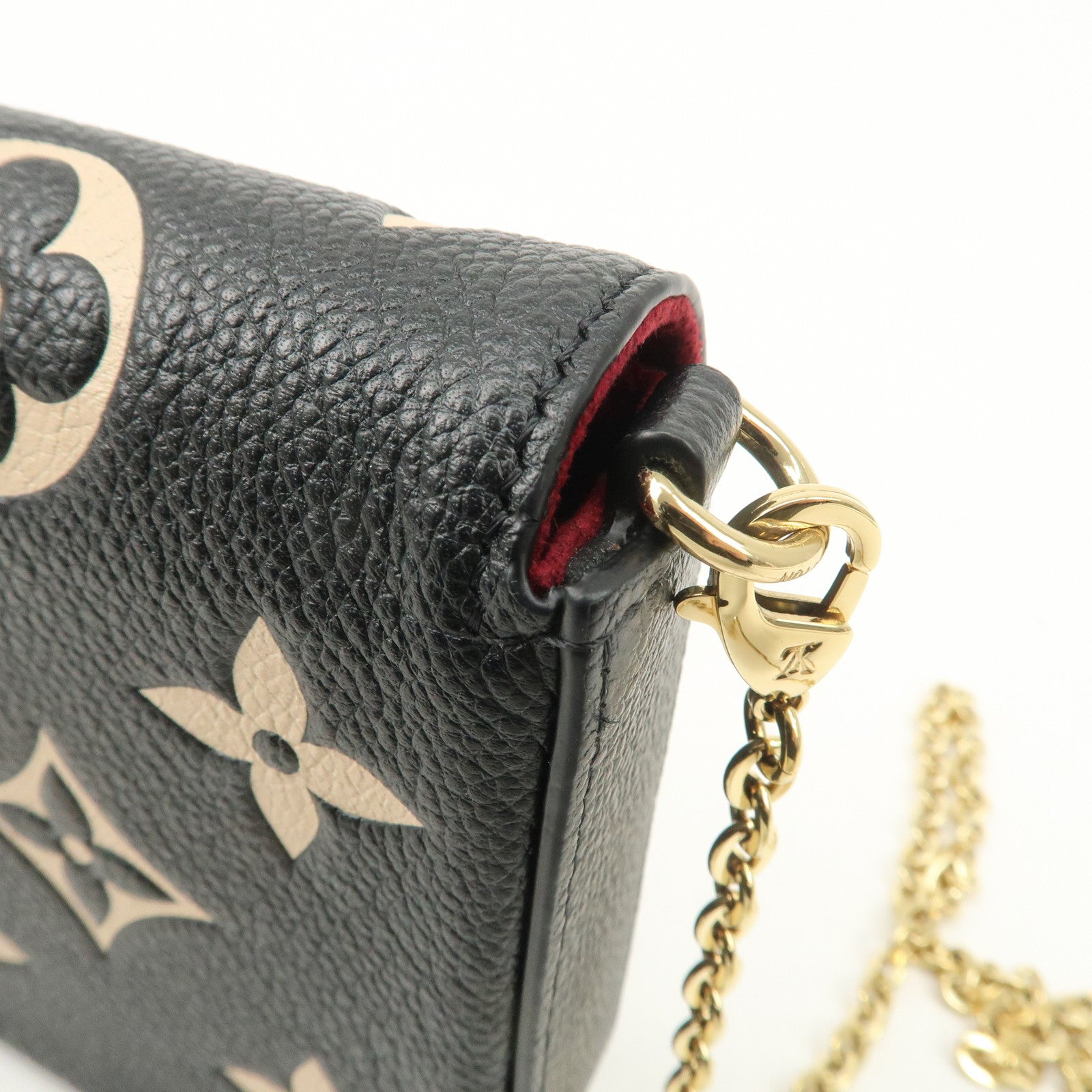 Louis Vuitton Monogram Empreinte Pochette Félicie Black M82479 Used