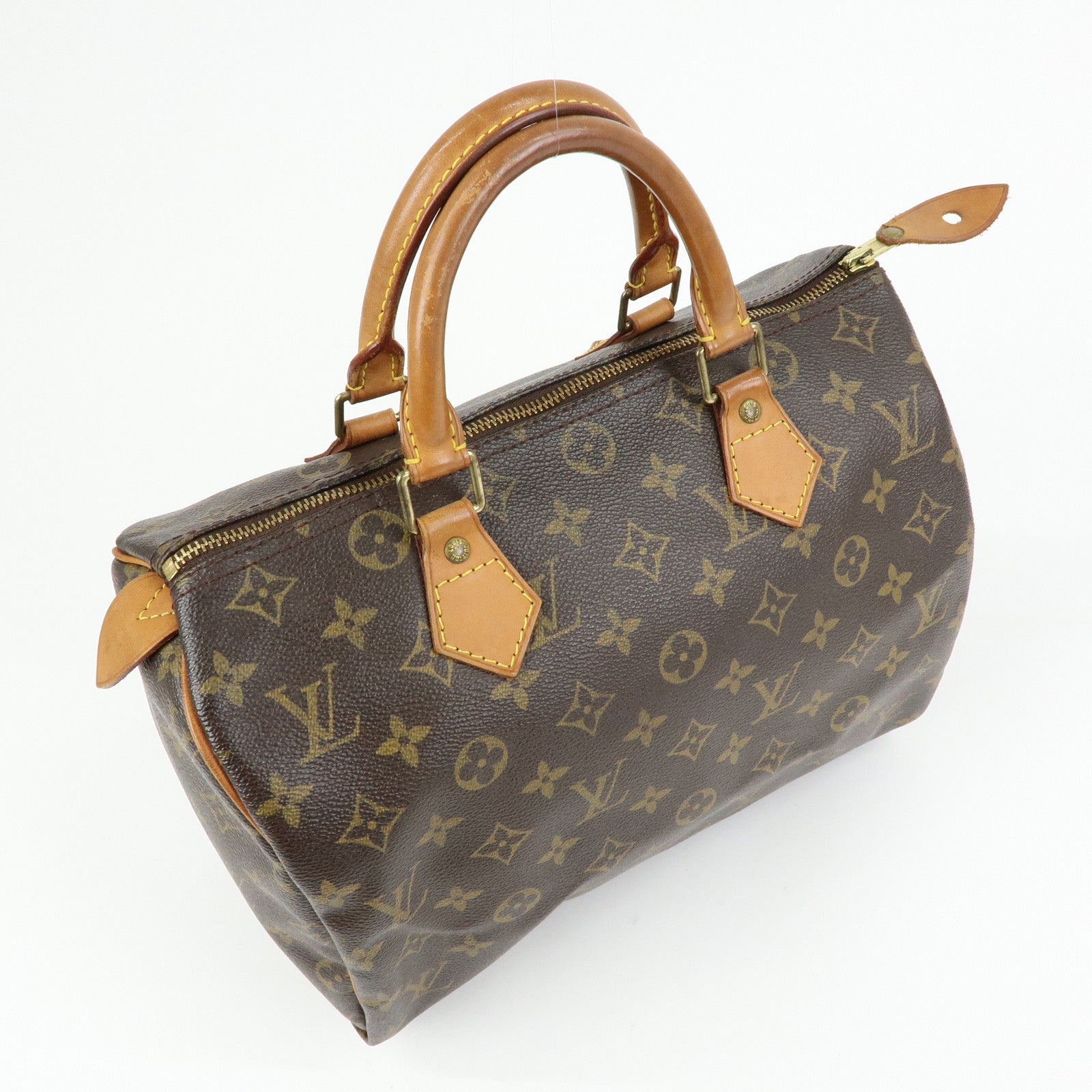 Louis Vuitton Monogram Speedy 30 Boston Bag Hand Bag Brown M41526