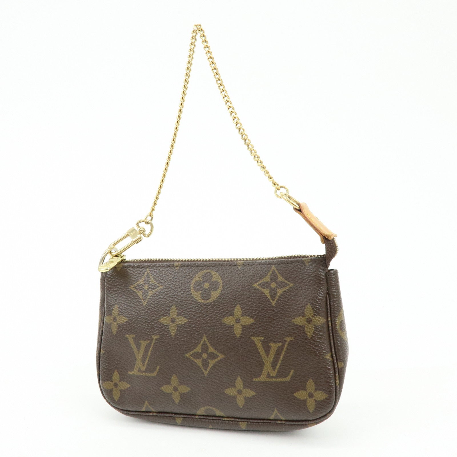 Louis Vuitton Monogram Mini Pochette Accessoires Hand Bag M58009
