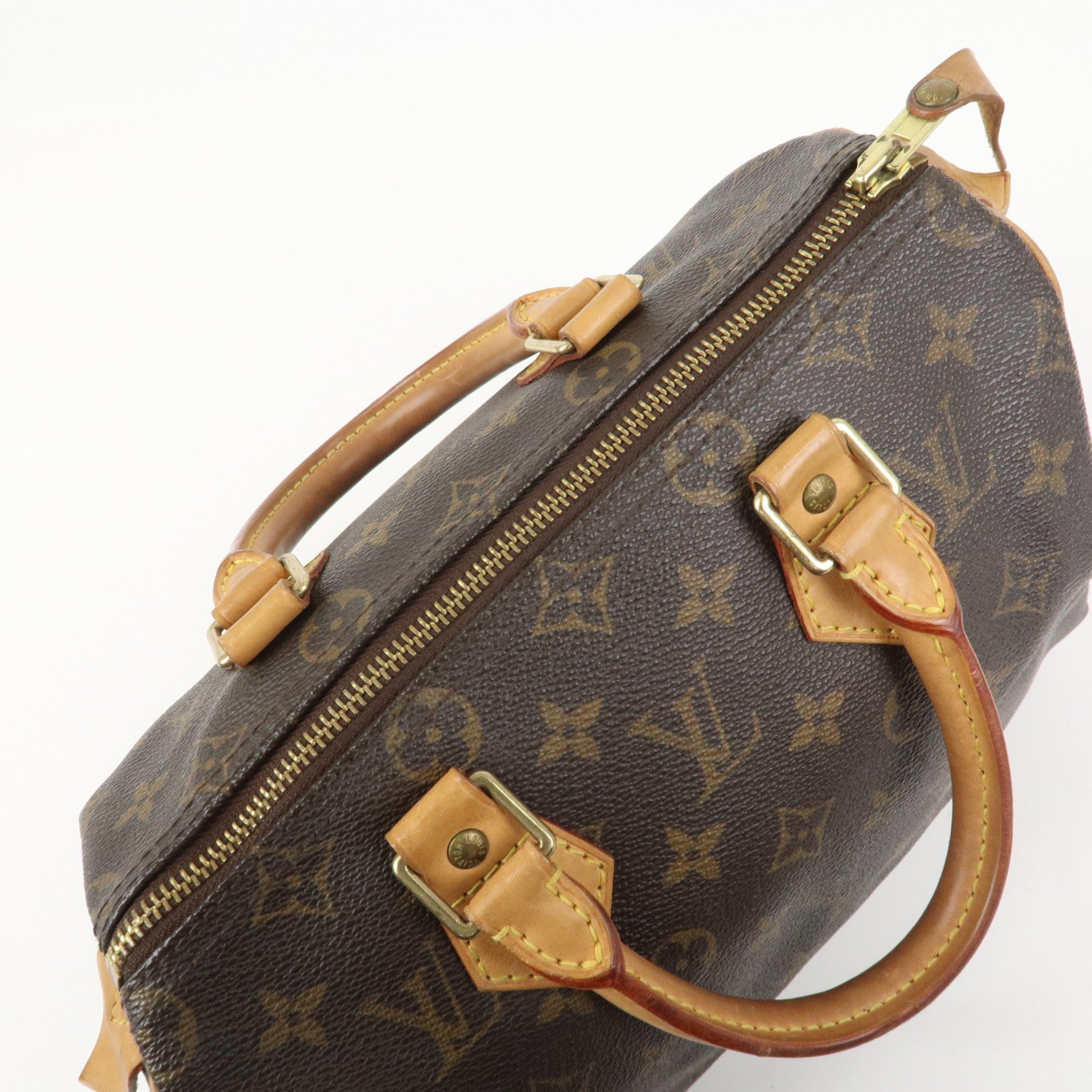 Louis Vuitton Monogram Speedy 25 Boston Bag Hand Bag Brown M41528