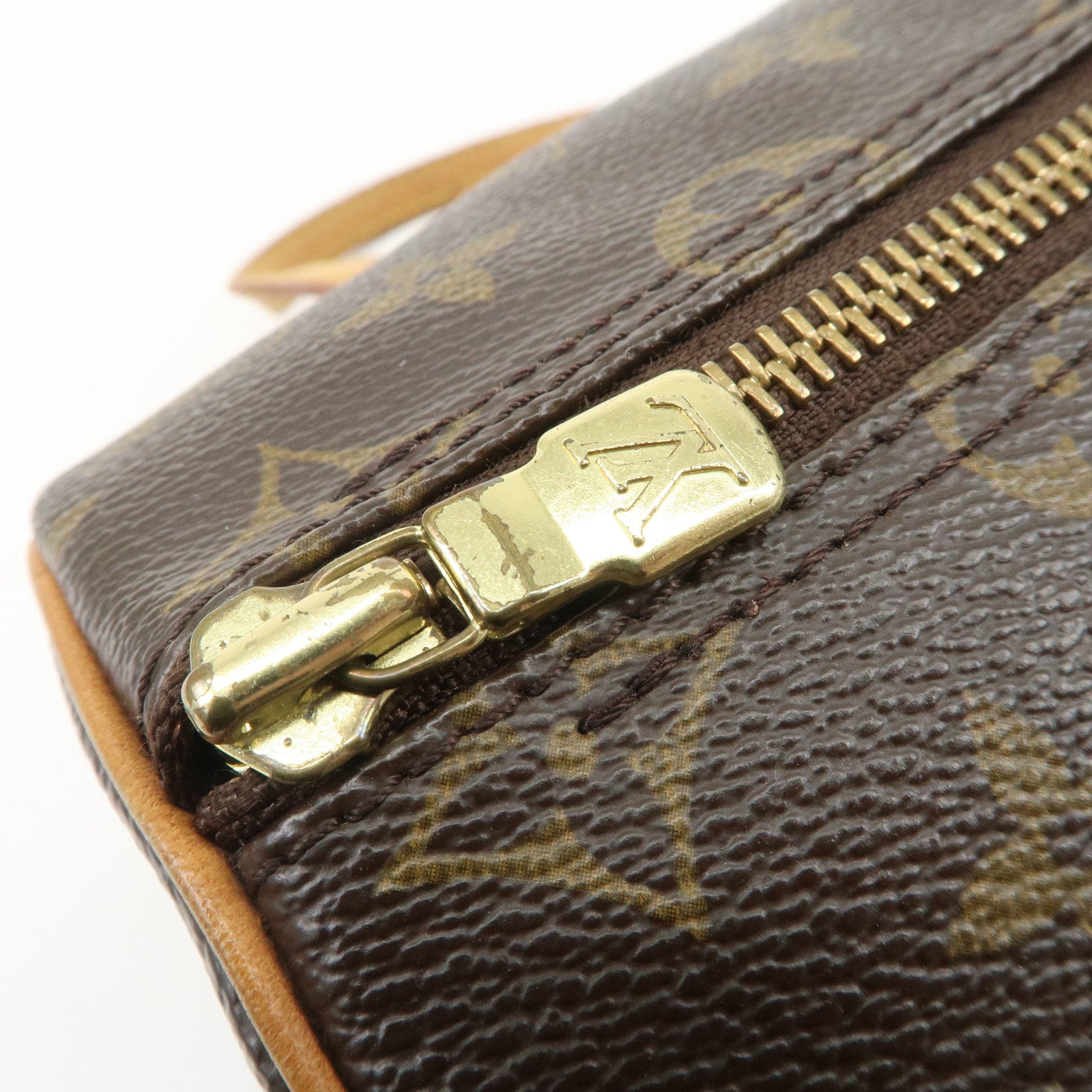 Louis Vuitton Monogram Papillon 26 Hand Bag Brown M51386