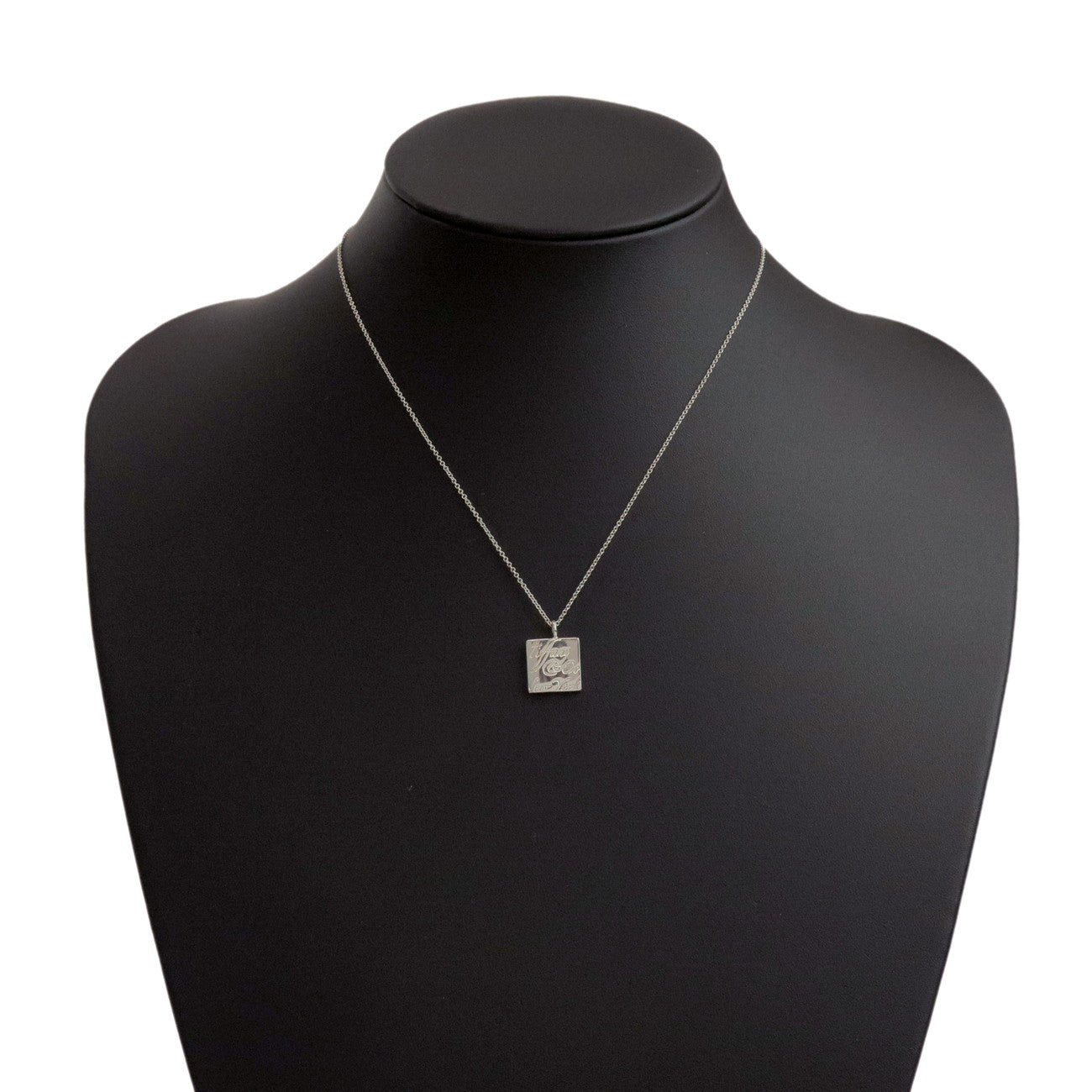 Tiffany & Co Notes Square Necklace SV925 Silver