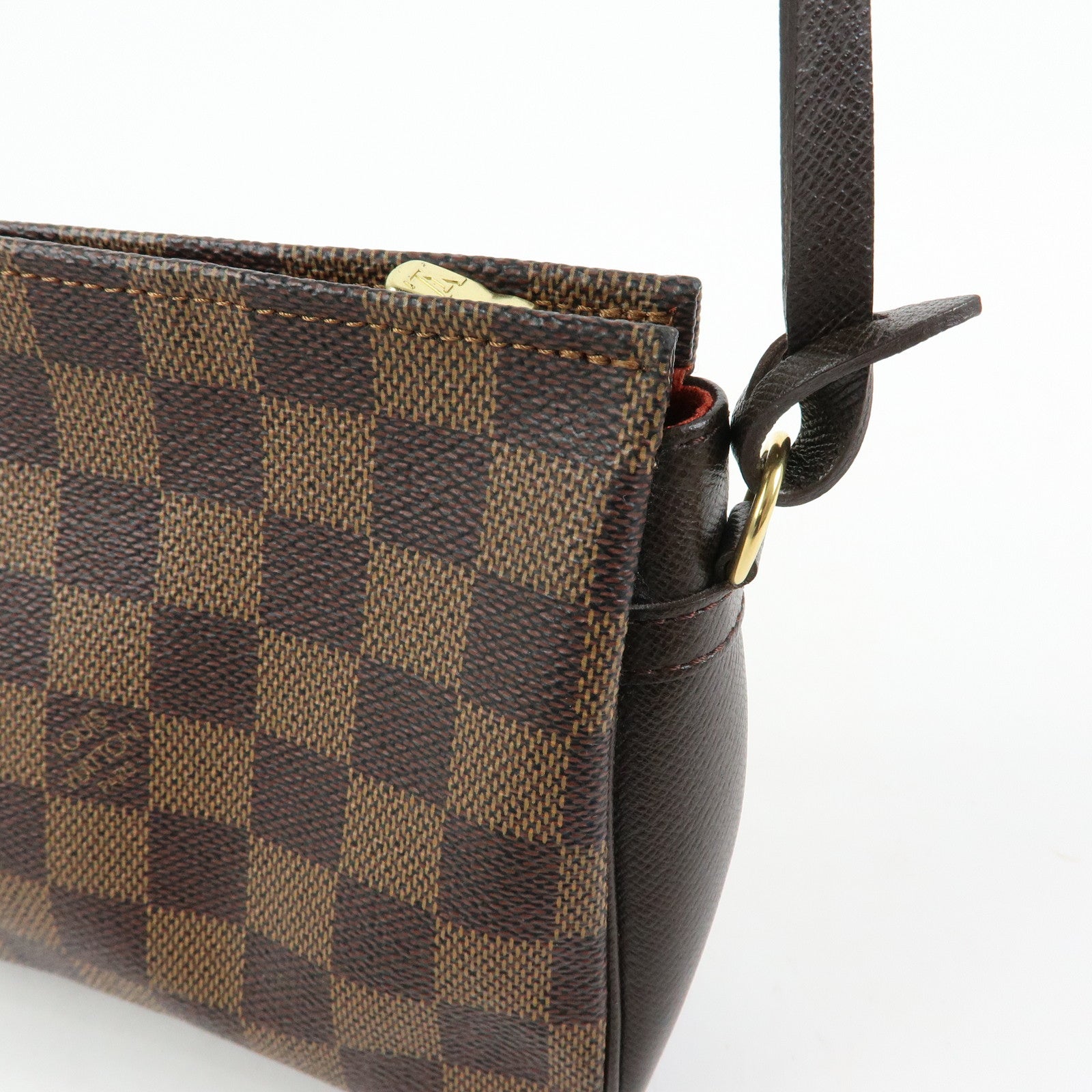 Louis Vuitton Damier Trousse Makeup Accessory Pouch Brown N51982