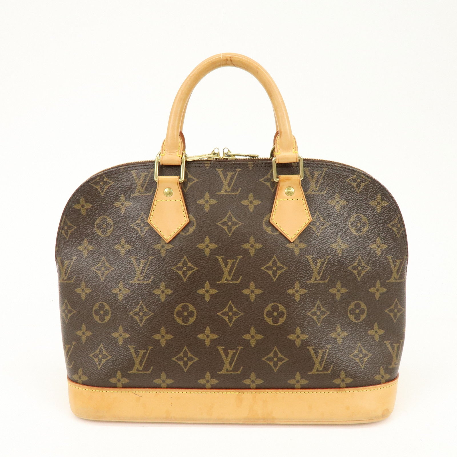 Louis Vuitton Monogram Alma Hand Bag Brown M51130