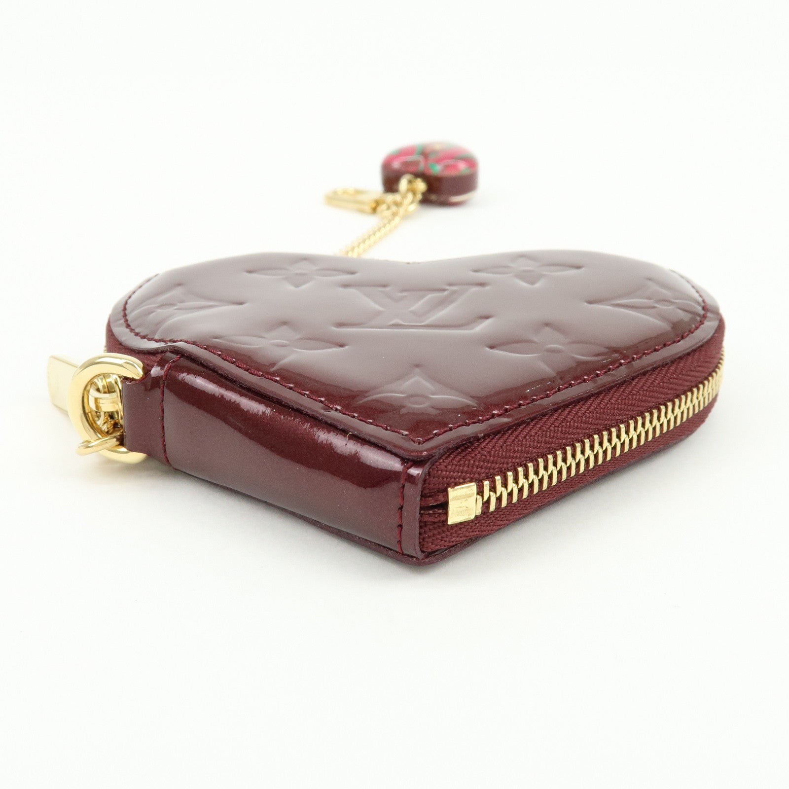 Louis Vuitton Monogram Vernis Porte Monnaie Coeur Coin Case M91480