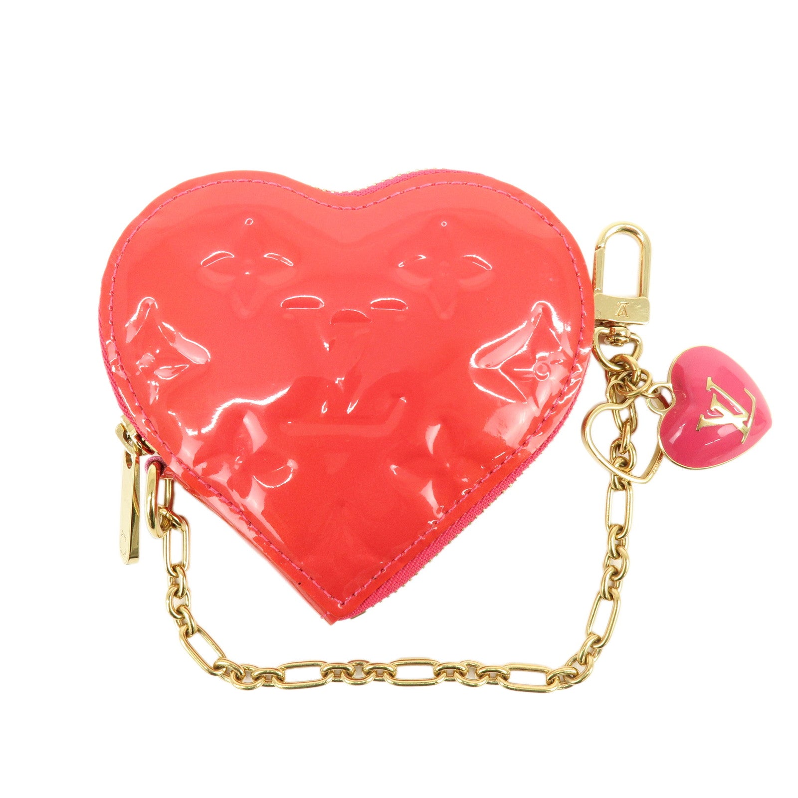 Louis Vuitton Monogram Vernis Porte Monnaie Coeur Coin Case M93657
