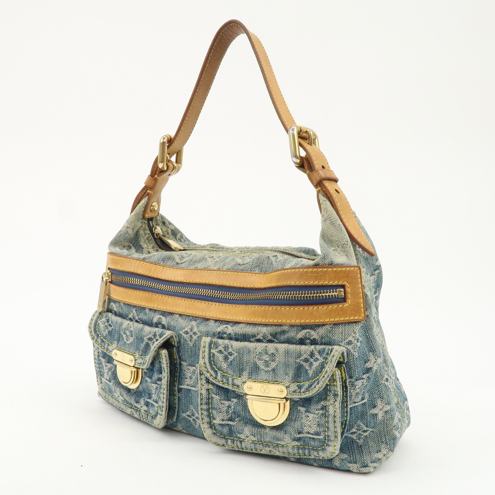 Louis Vuitton Monogram Denim Baggy PM 2Way Shoulder Bag M95049