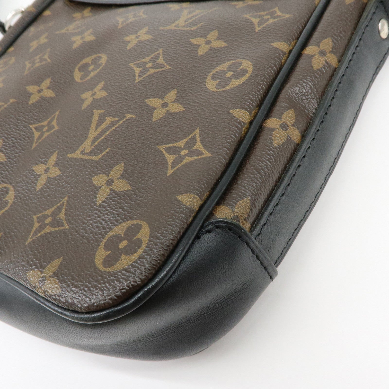 Louis Vuitton Monogram Macassar Bass PM Shoulder Bag Brown M56717