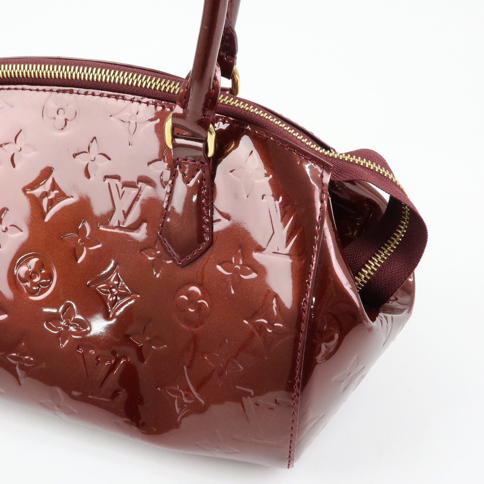 Louis Vuitton Monogram Vernis Sherwood PM Boston Hand Bag M91492