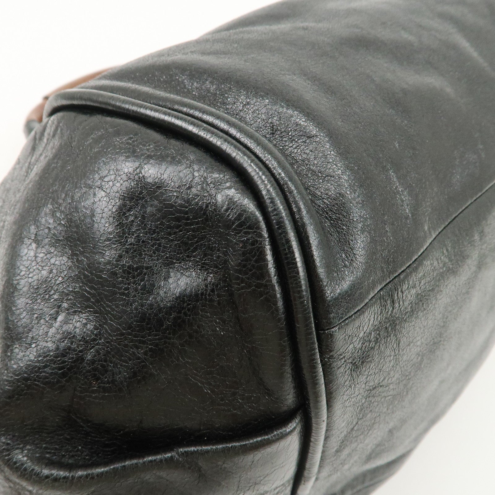 Chloe ETHEL Leather 2Way Hand Bag Shoulder Bag Crossbody Bag Black