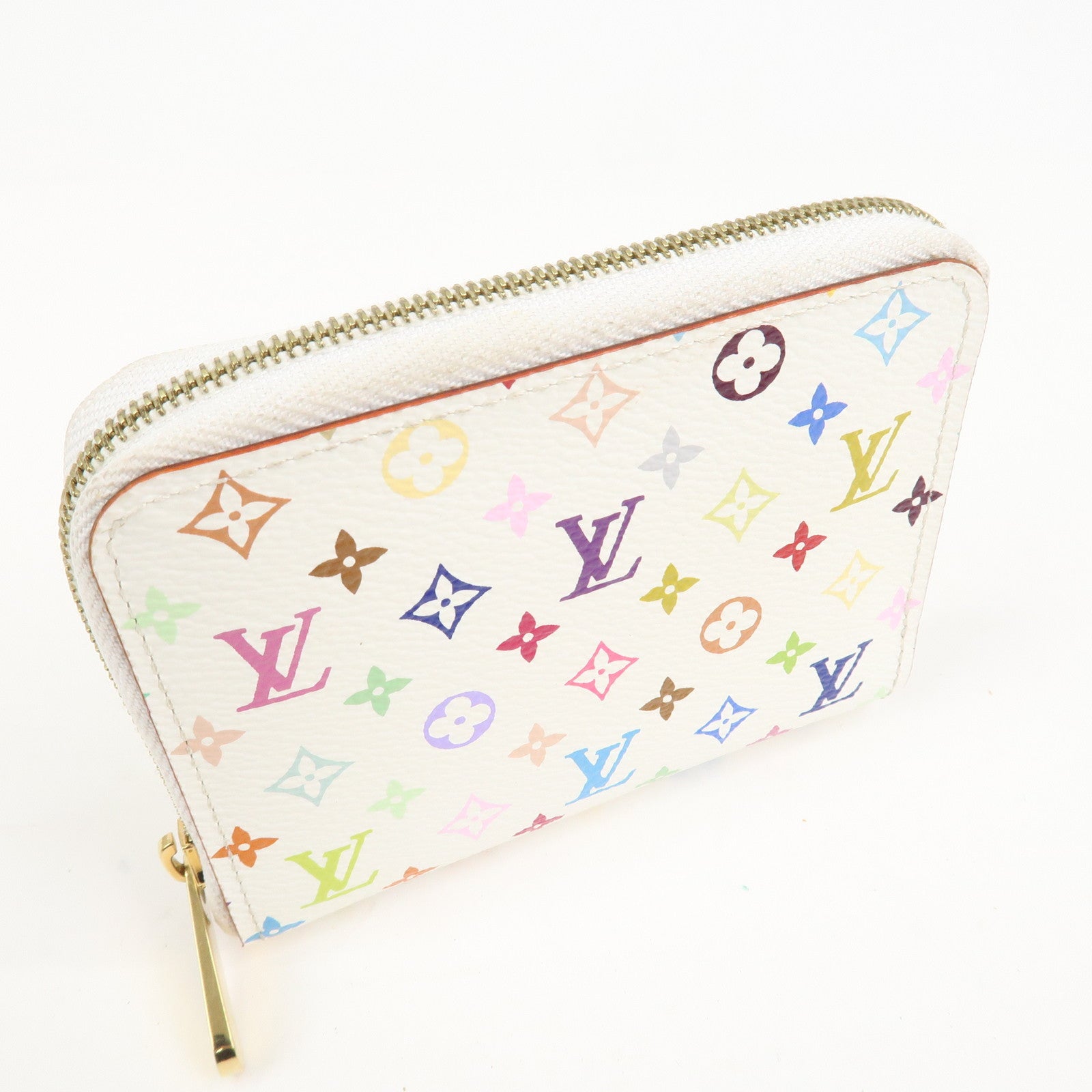 Louis Vuitton Monogram Multicolor Zippy Coin Purse Blanc M93741