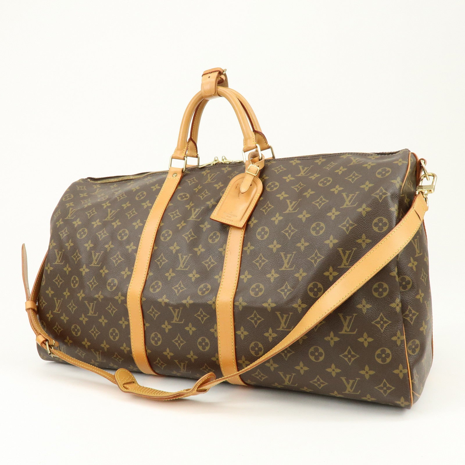 Louis Vuitton Monogram Keep All Bandouliere 60 Boston Bag M41412