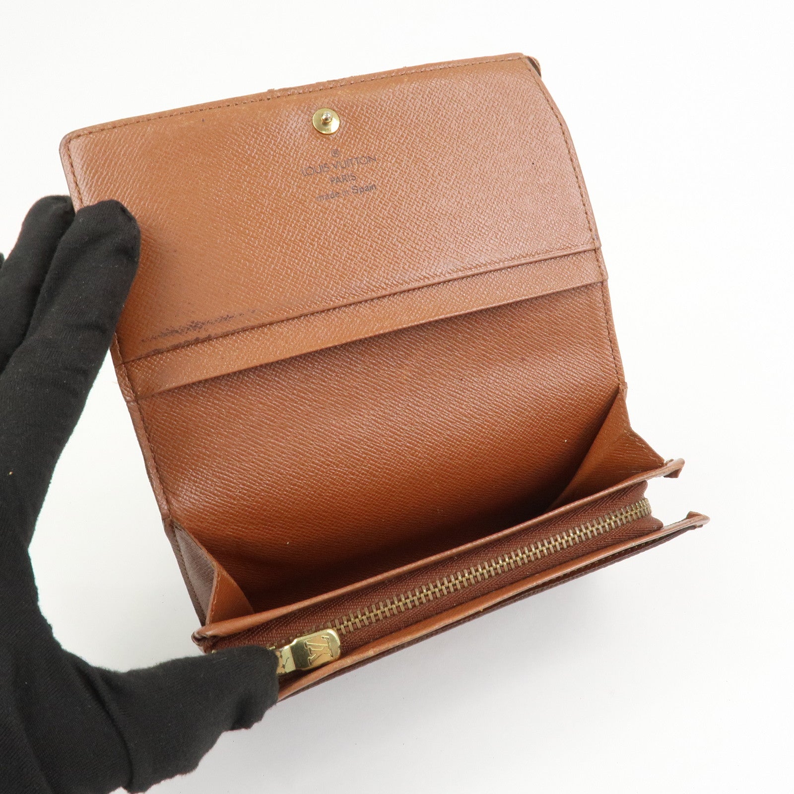 Louis Vuitton Monogram Set of 3 Bi-fold Wallets Brown M61730/M61663