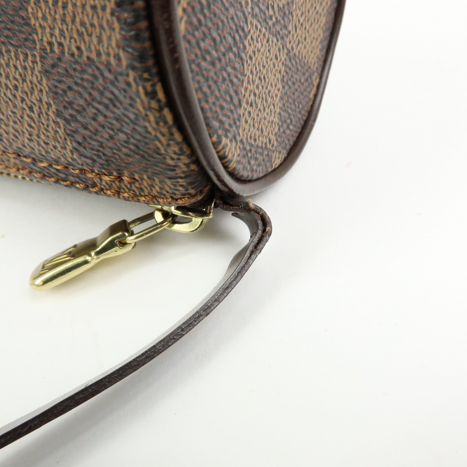 Louis Vuitton Dameir Mini Pouch for Papillon Bag Damier Ebene Brown