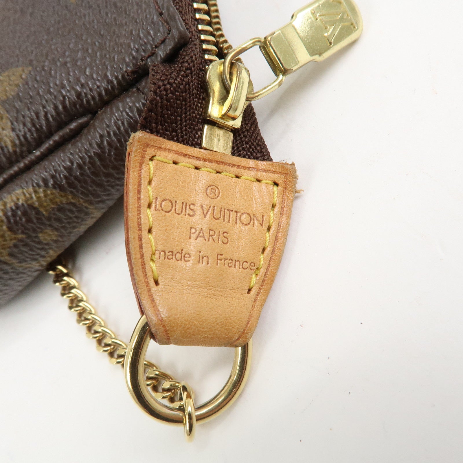 Louis Vuitton Monogram Mini Pochette Accessoires Hand Bag M58009