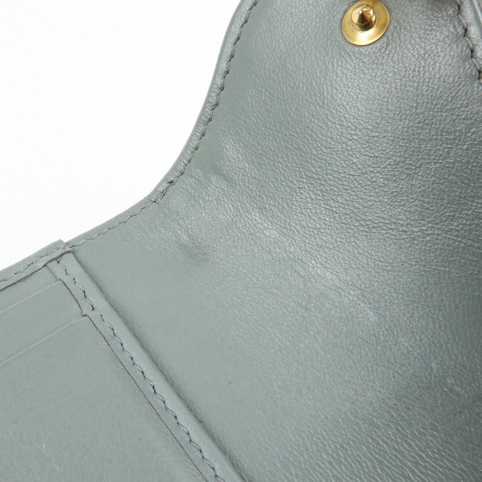 Christian Dior Trotter Jacquard Canvas Bi-fold Compact Wallet Gray