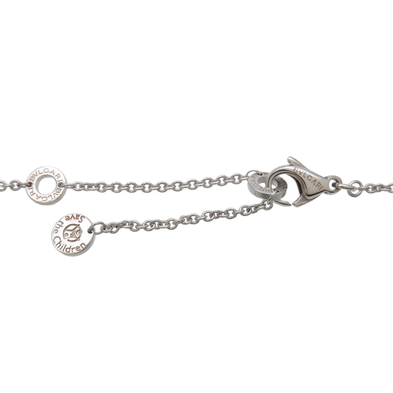 BVLGARI B-Zero1 Save the Children Necklace SV925 Black Ceramic