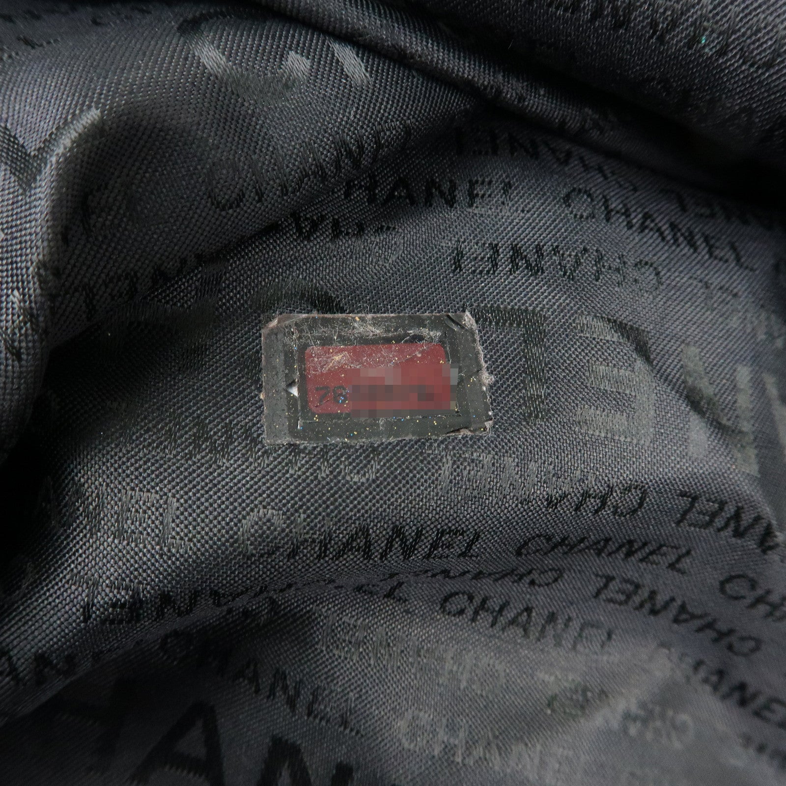 CHANEL CHANEL Sports Nylon Boston Bag Shoulder Bag Beige Black