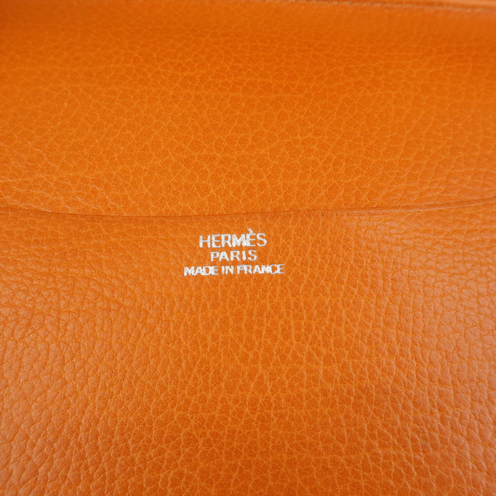HERMES Togo Leather Agenda Cover Planner Cover □I Stamped Orange