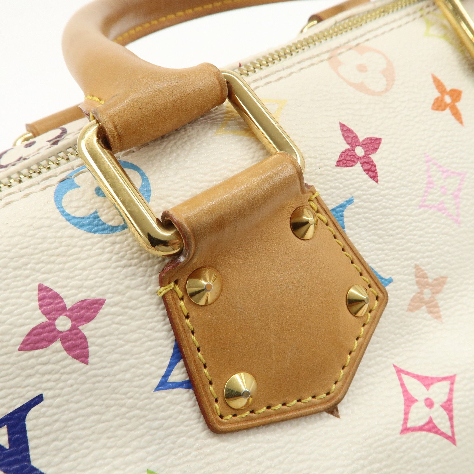 Louis Vuitton Monogram Multicolor Hand Bag Blanc M92643