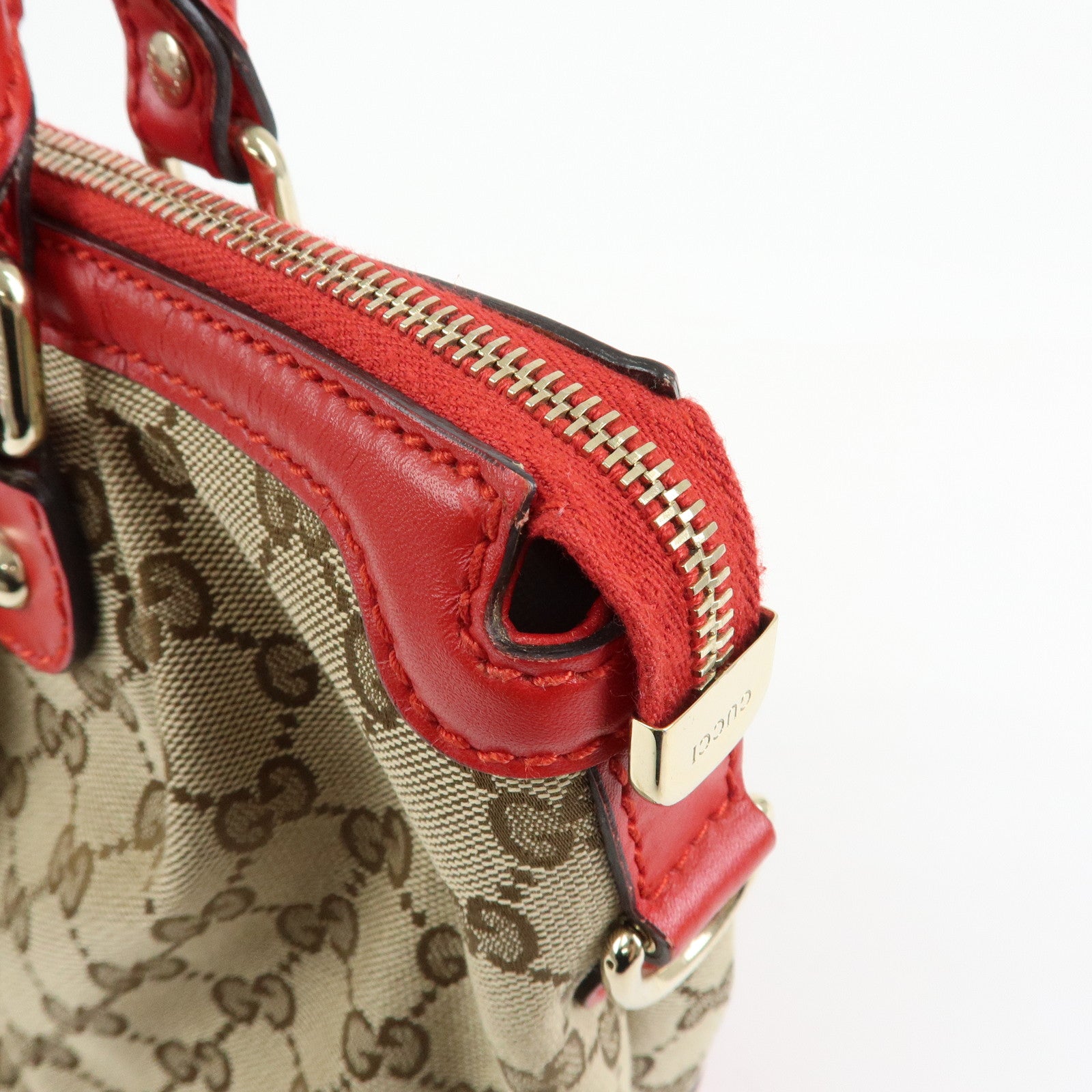 GUCCI Sukey Interlocking G GG Canvas Leather 2Way Bag 247902