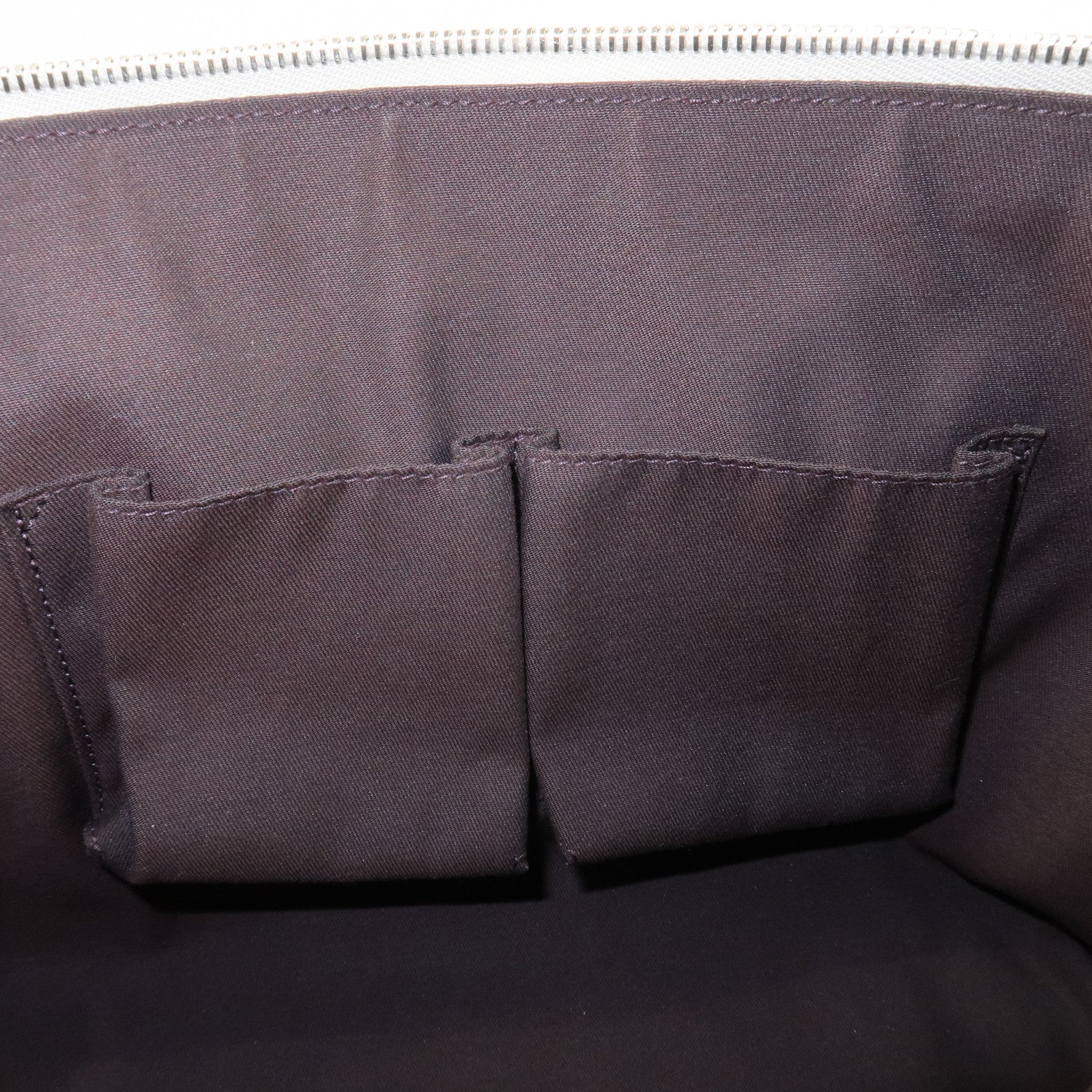 GUCCI Abbey GG Canvas Leather Tote Bag Hand Bag Brown Ivory 141470