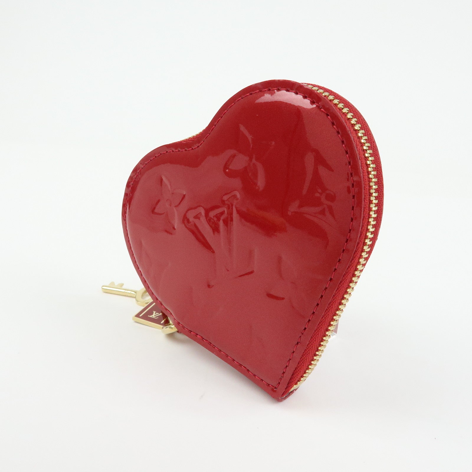 Louis Vuitton Monogram Vernis Porte Monnaie Coeur Coin Case M93562