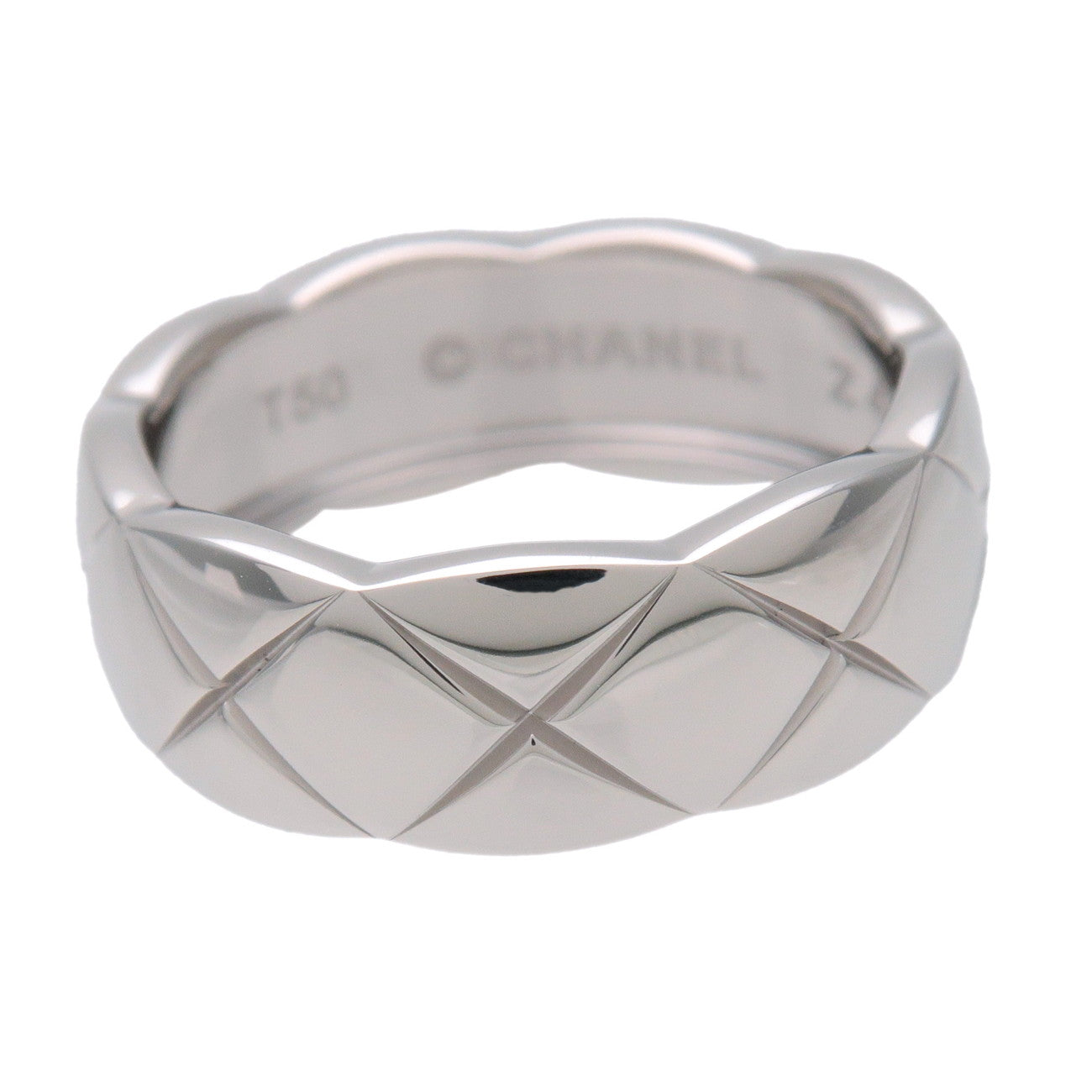 CHANEL COCO Crush Ring Medium 750WG White Gold #50 US5-5.5 J10570