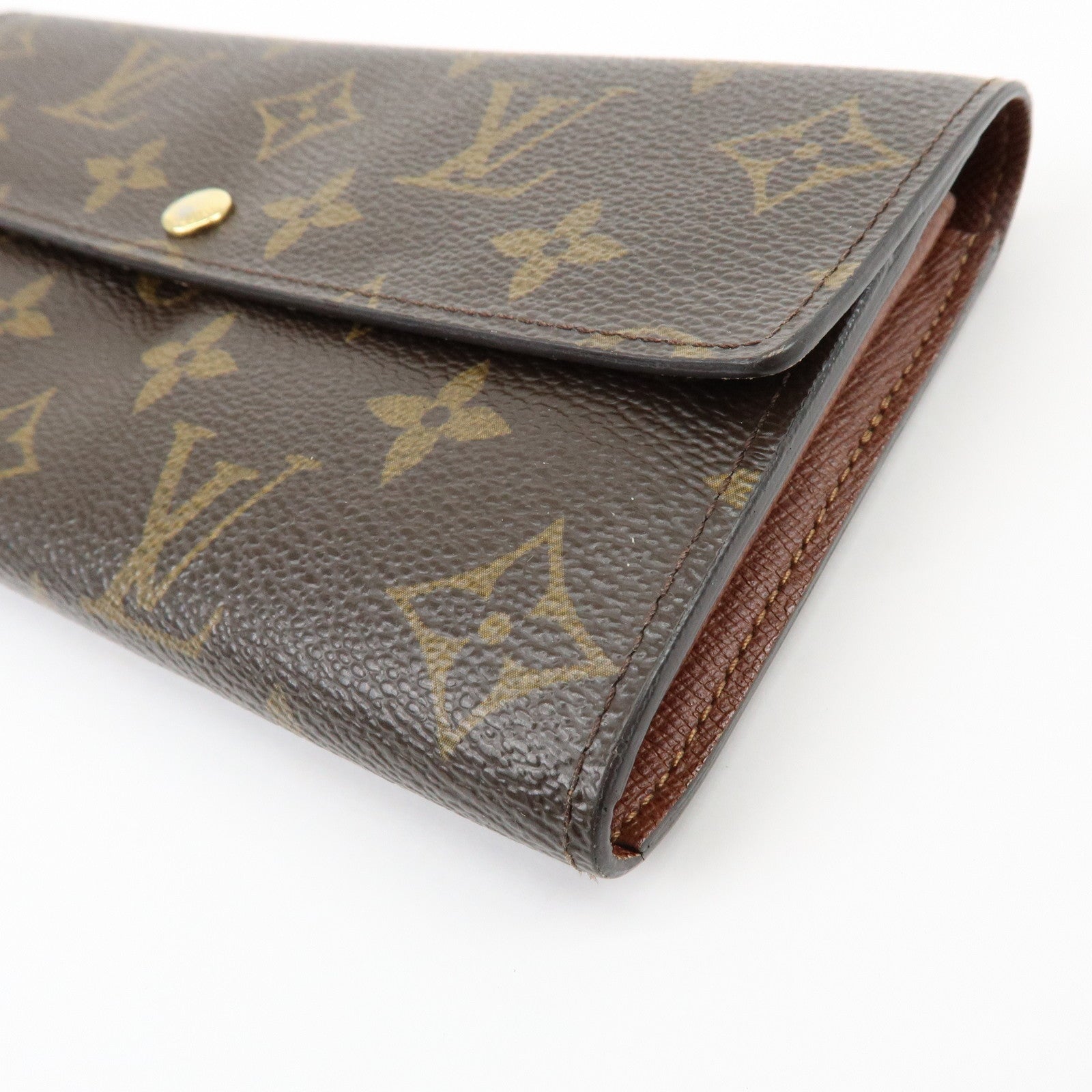 Louis Vuitton Monogram Portefeuille Sarah Long Wallet Brown M61734
