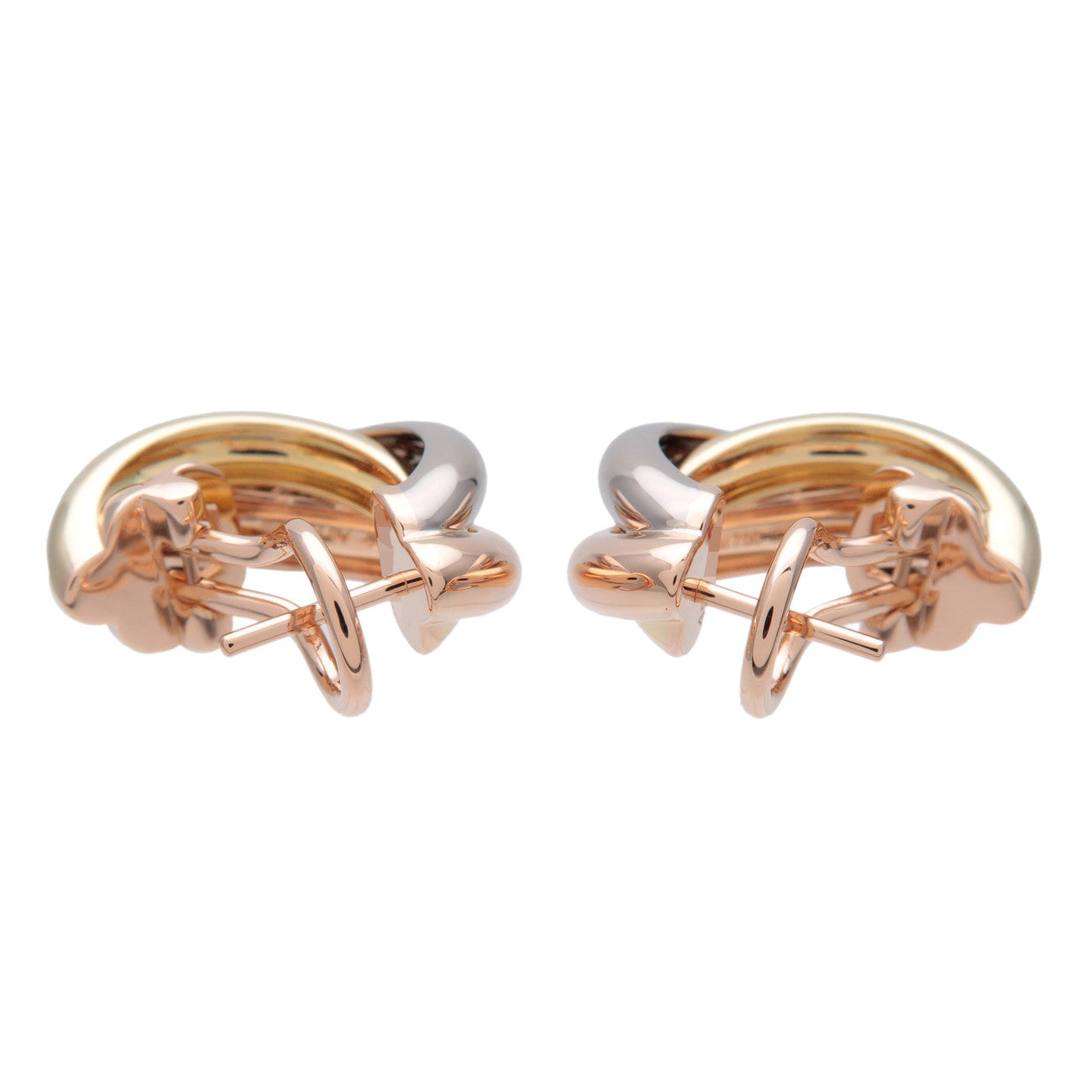 Cartier Trinity Classic Earrings K18 750YG/PG/WG
